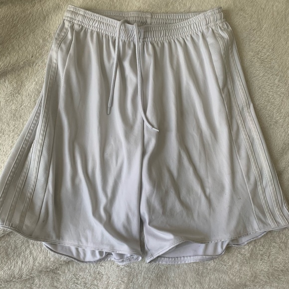 White Basketball Shorts - Picture 1 of 3